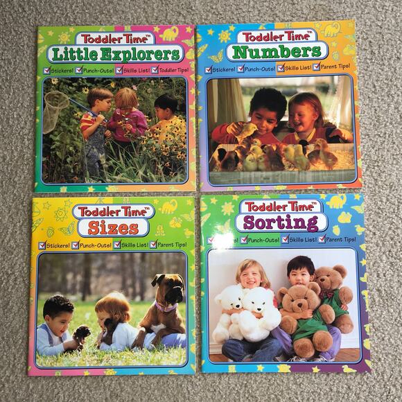 NEW *COMPLETE SET* Toddler Time Educational Activity Workbook Learning Book - Picture 4 of 7
